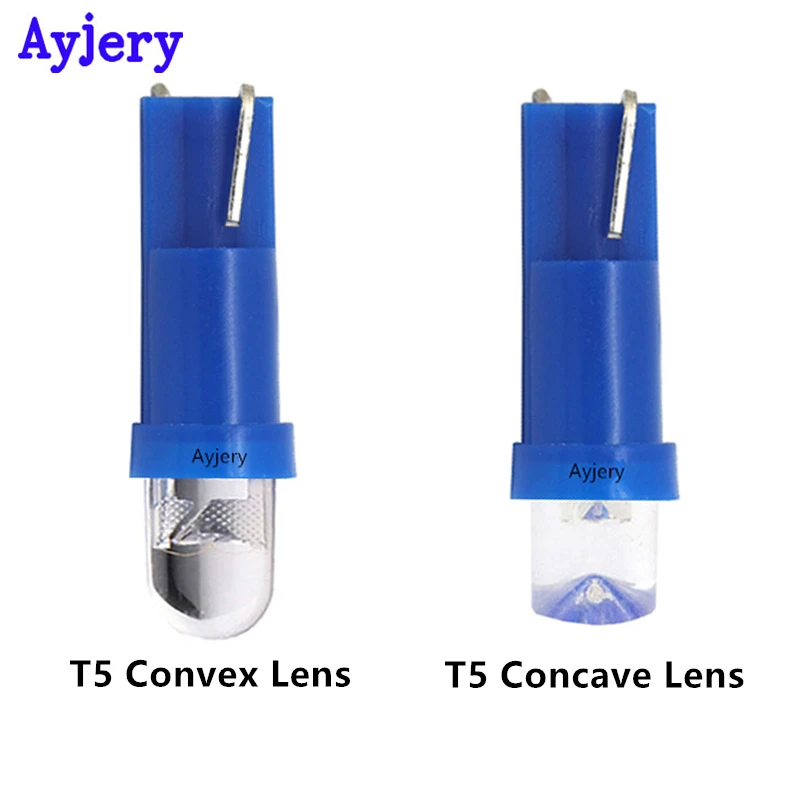 AYJERY 100 шт. T5 74 Универсальный 12 В светодиодный чип F5 1 SMD автомобильный клиновидный