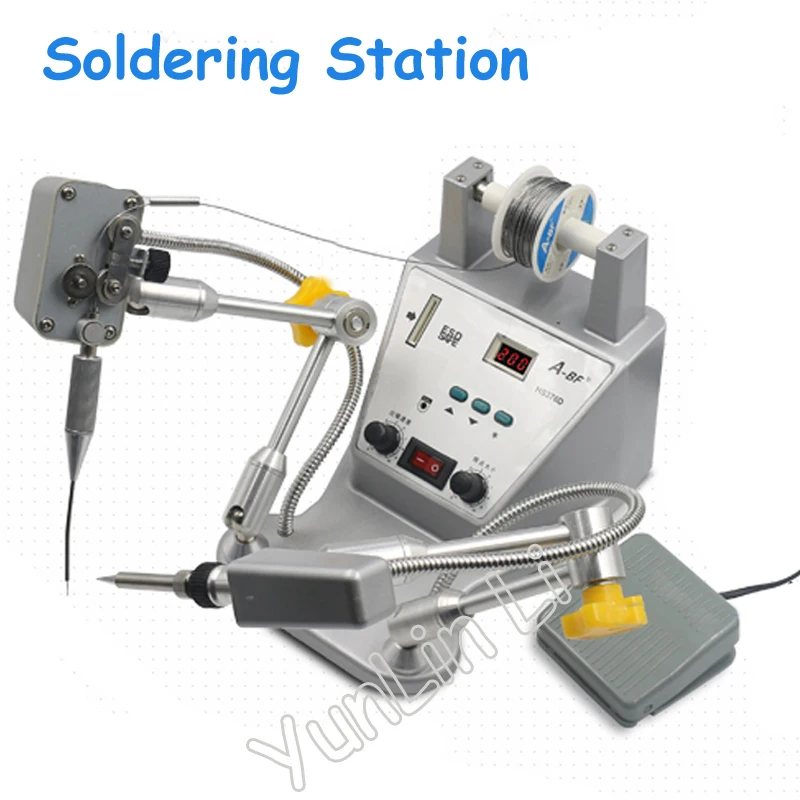 Precision Digital Soldering Machine Pedal Automatically Out Of Tinall-Round Adjustment Tin Soldering Machine HS376D