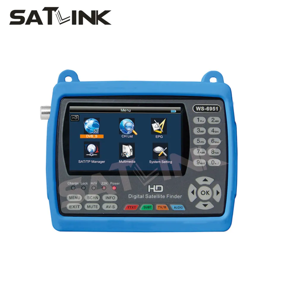 

SATLINK WS6951 DVB-S2 Satellite Finder 3.5 inch LCD Satfinder Meter MPEG4 WS-6951