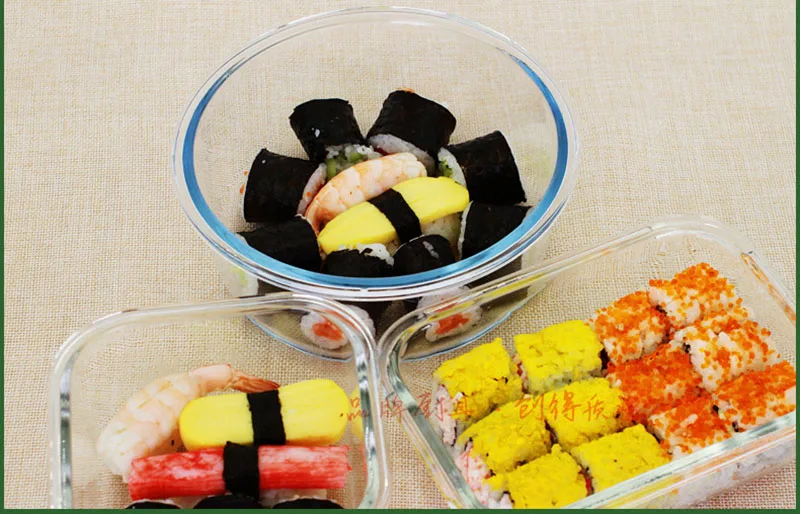 Высококачественный Ланч-бокс стеклянный микроволновый Bento box Коробка для хранения еды школьные контейнеры для еды Переносные Коробки для еды для детей для пикника