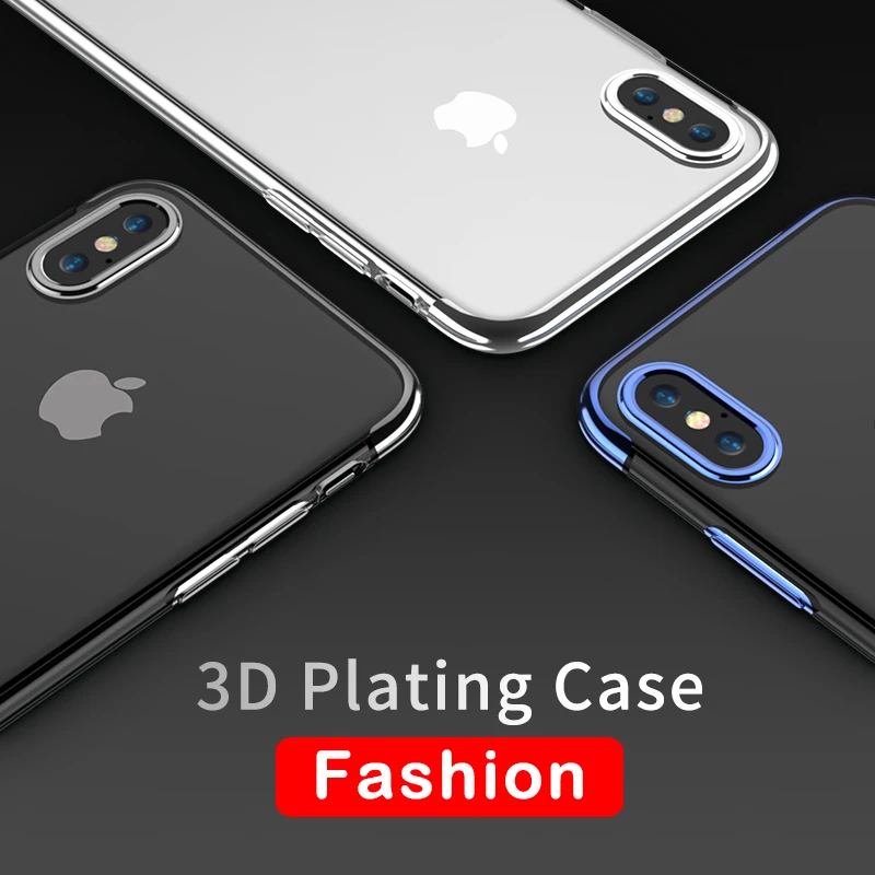 FLOVEME чехол для iPhone X 6 6s плюс 7 чехлы телефонов 8 Plus мягкое золото покрытием