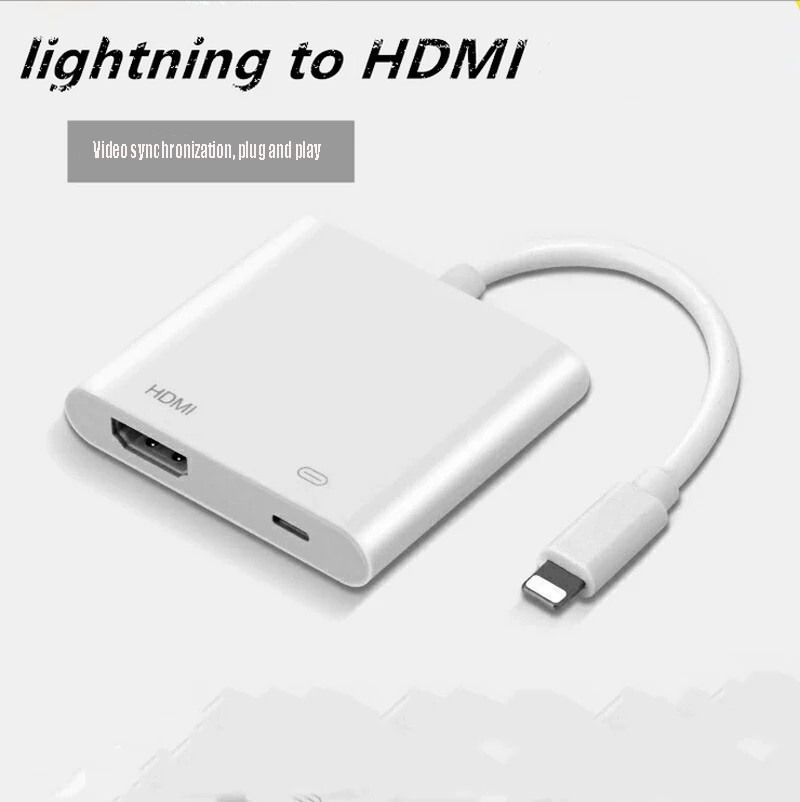 Применимо к Apple iPhone5s 6s 6s плюс 7 8 s iPad к HDMI HD кабель подключения мобильного телефона ТВ данных кабель преобразования линии