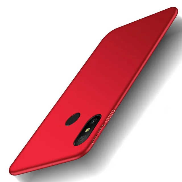 Полный Чехол для Xiao mi Red mi 6 Pro A2 mi A2 6A чехол Xio mi Red mi 6 Pro mi A2 Lite чехол s глобальная версия тонкая матовая жесткая задняя крышка из ПК - Цвет: Красный