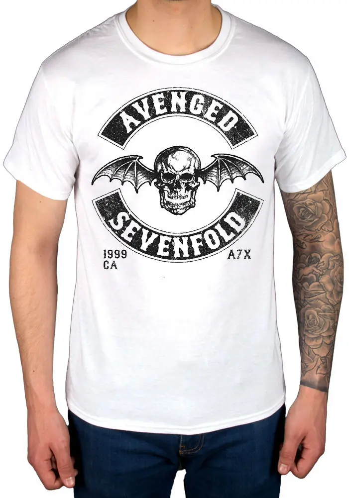 Официальный Avenged Sevenfold Moto футболка "Тюлень" повторяющийся кошмар смерти Новый