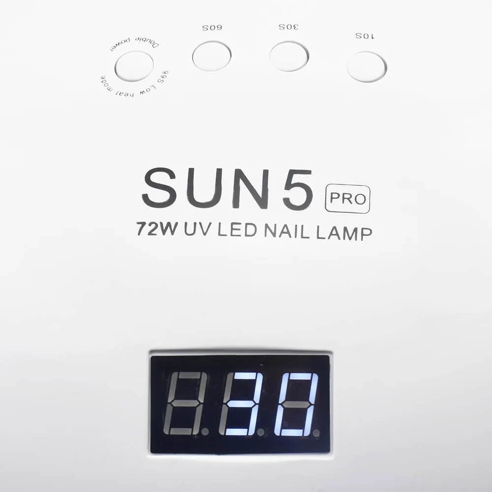 УФ лампа SUN5 Pro 72 Вт светодиодный профессиональный маникюрный прибор для сушки