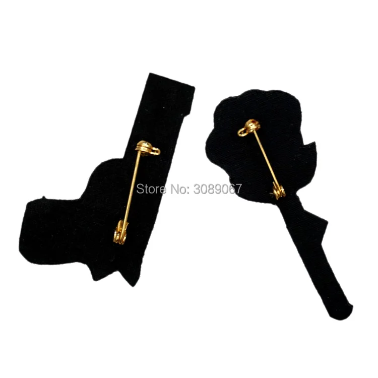 2017 новые высококачественные 3D вышитые вручную пушки и розы булавки ювелирные