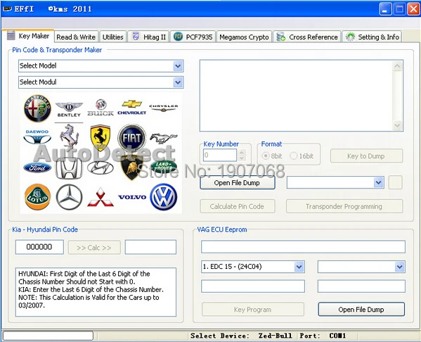 zed bull or mini smart software 107 model |