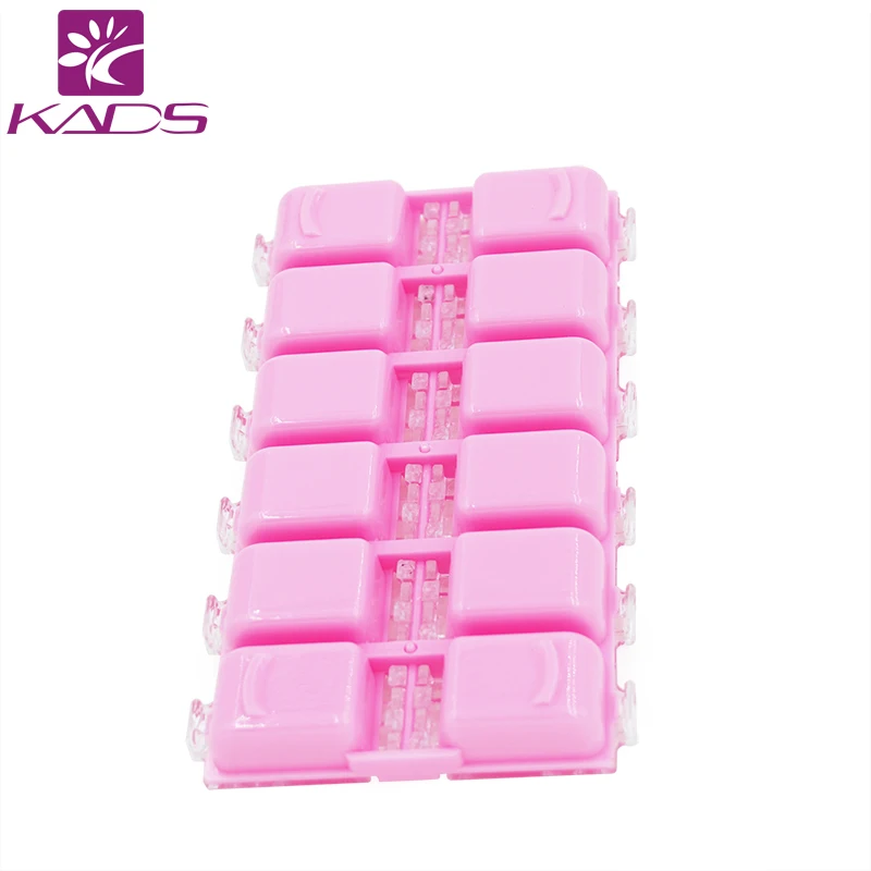 KADS Новый Розовый Пустой Пластиковый Футляр Для Хранения Стразами Nail Art Продукты