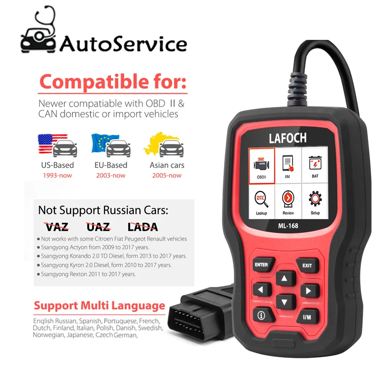 Оригинальные Авто obd2 диагностический сканер obdii читателя Кода диагностики