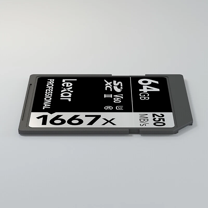 Карта памяти Lexar 1667X SD 64 ГБ 128 256 U3 V60 4K высокая скорость 250 м/с | Компьютеры и офис