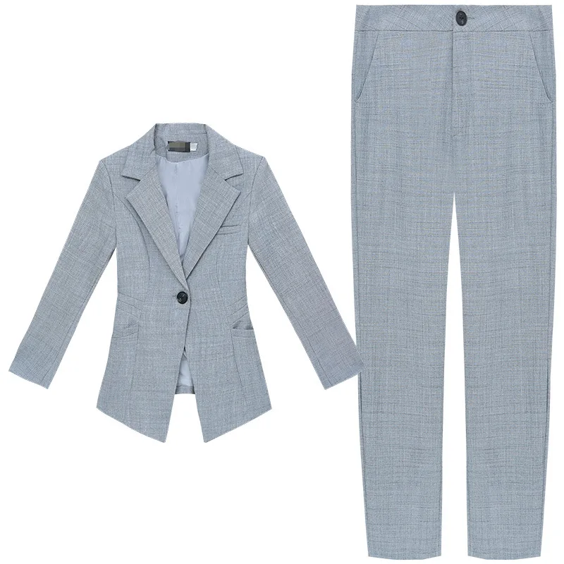 Костюм брючный женский облегающий элегантный офисный деловой костюм пиджак и