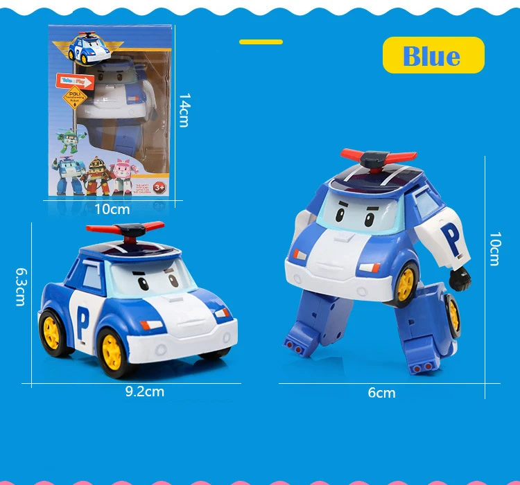 Игрушечный автомобиль, набор из 4 шт./1 шт., машинка-трансформер Robo, Корея, мультяшный аниме, поли автомобиль, робот, машинка, высокое качество, игрушки для мальчиков, подарок для детей