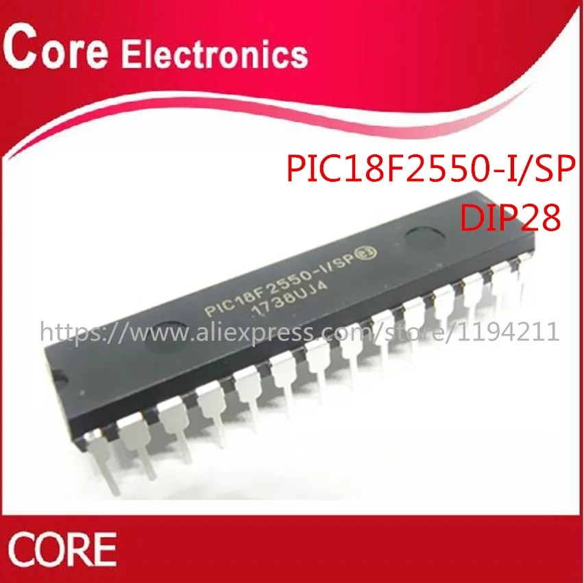 PIC18F2550 I/SP DIP 28 IC 10 шт./лот|lot lot|lot 10pcs |