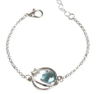 silver round Timlee B017 Новинка оригинальность Звездная планета Вселенная стразы браслеты из сплава Модные аксессуары - Окраска металла: silver round