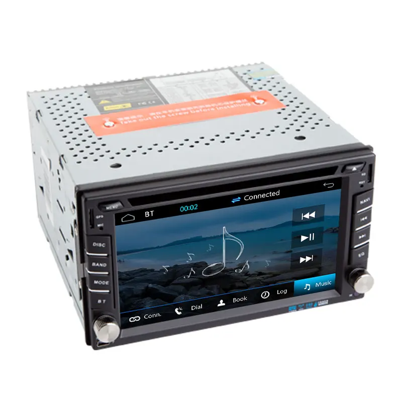 6 2 дюйма in-dash DIN Универсальная автомобильная GPS навигация с dvd-плеером Мультимедиа