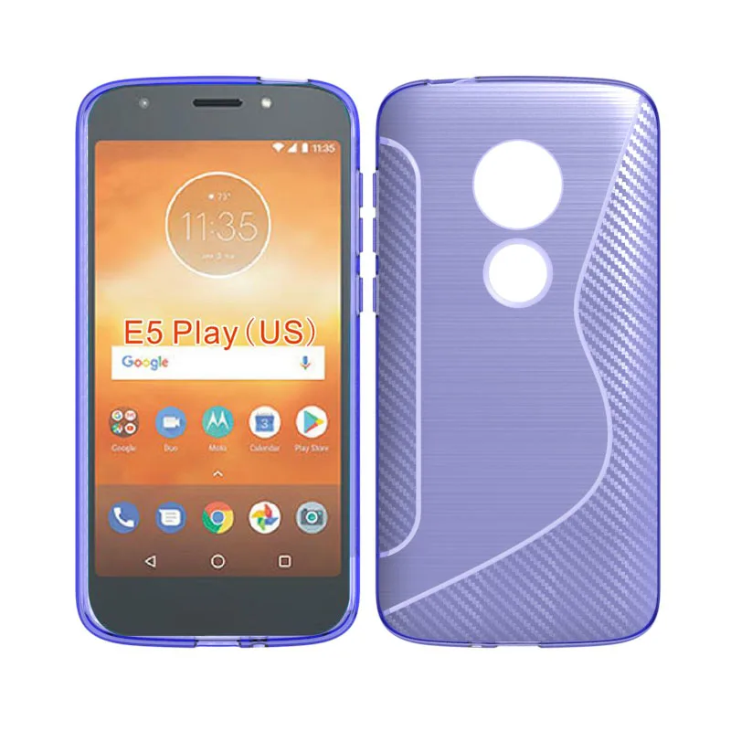 Брендовый Мягкий защитный чехол из ТПУ для Motorola Moto E5 Play 2018 (версия США)|Бамперы| |