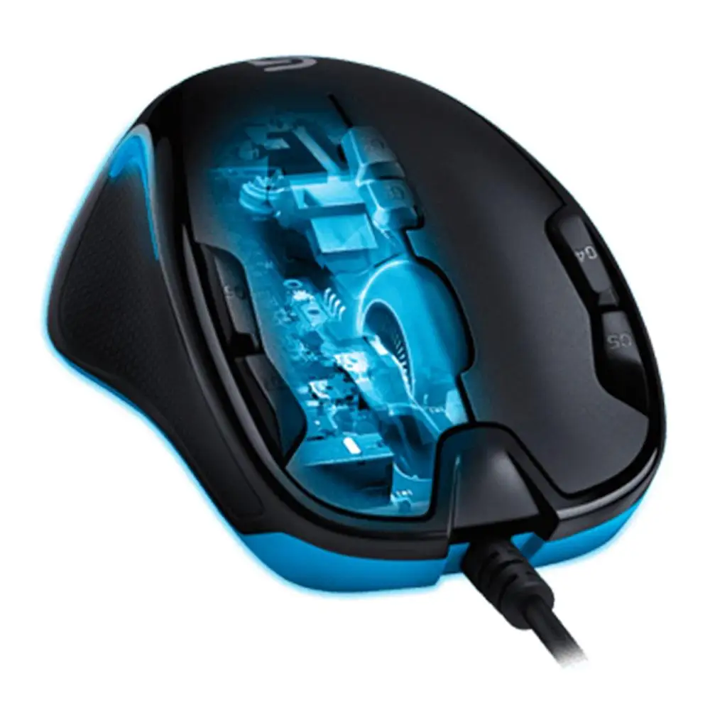 Игровая мышь Logitech G300s 2500 точек/дюйм USB Проводная оптическая с обеих рук 7 цветной