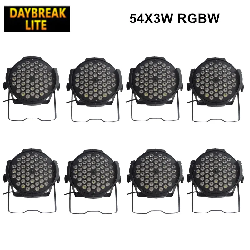 Сценический Светодиодный прожектор RGBW 54x3w DJ DMX512 светодиодный со звуковым