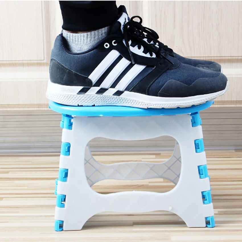 1 шт. складной ступенчатый стул легкий утолщенный PP мини мультяшный безопасный