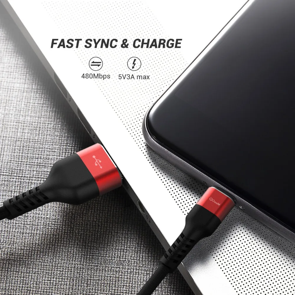 QGEEM USB Type C кабель мобильный телефон Быстрая зарядка зарядное устройство для Samsung