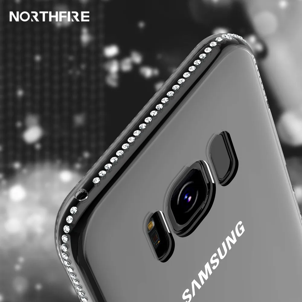 KISSCASE чехол со стразами для samsung S9 A3 A5 A7 J3 J5 J7 2016 2017 Блестящий ТПУ Galaxy Note 9 S8 Plus| |