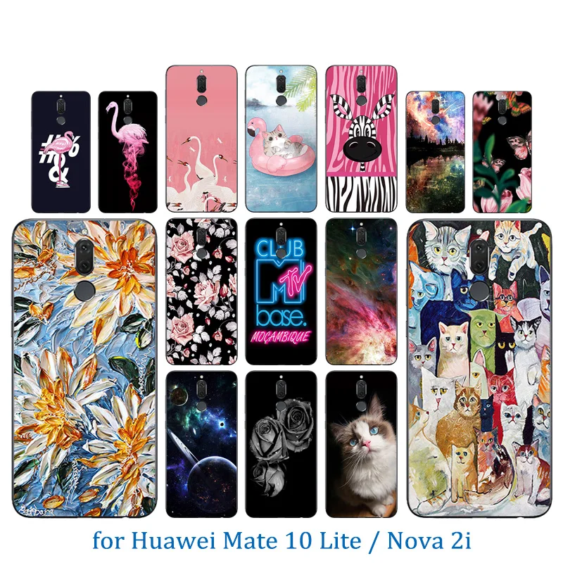 5 9 дюймов для huawei Nova 2i мягкий чехол телефона силиконовый Mate 10 Lite с рисунком лошади