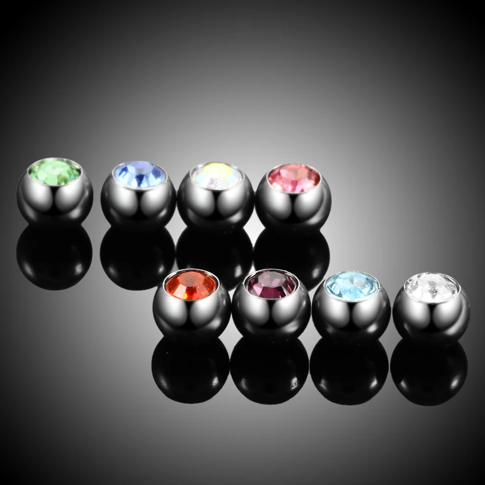Серьги анкеры из титана G23 8 шт./лот микро дермальный якорь кольцо для губ носа