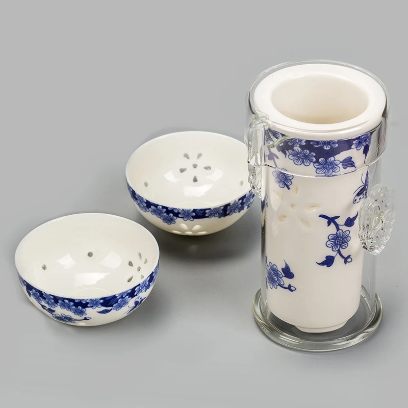 Чайник с заварочной кружкой керамические чайные чашки чайник китайский белый