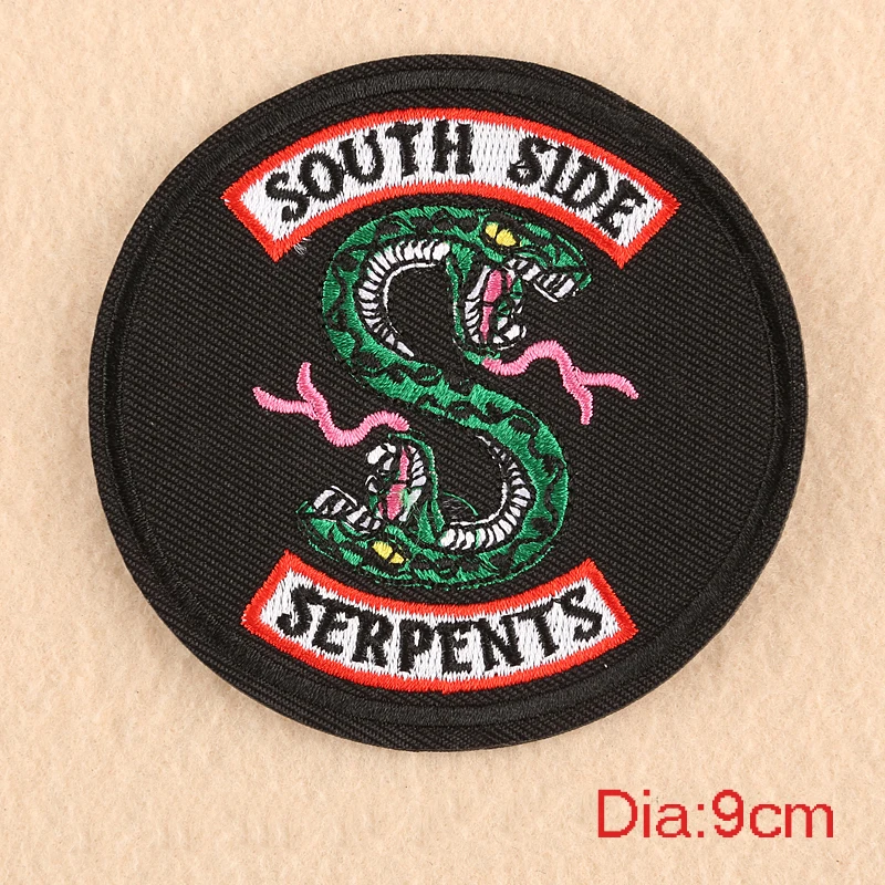 Круглые нашивки PGY RIVERDALE аксессуары для одежды с вышивкой утюгом нашивка на южную