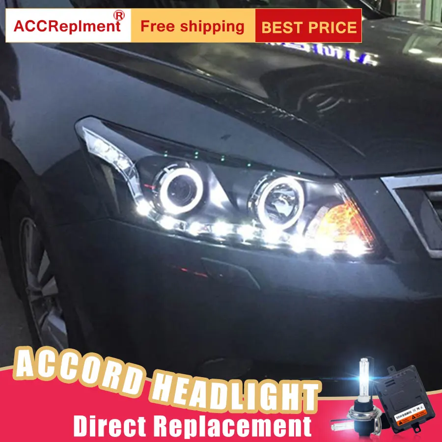2 шт. светодиодный фары для Honda Accord 08 12 автомобиля Ангельские Глазки ксенон HID