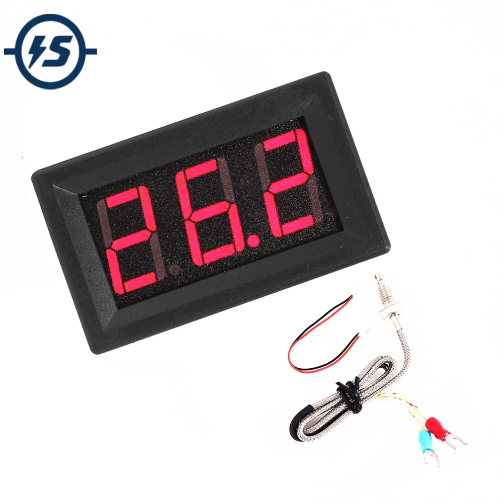 IC Tester Thermometer High Temperature Meter K-Type M6 DC 4.0V-28V Thermocouple Single Digital LED Display | Электронные