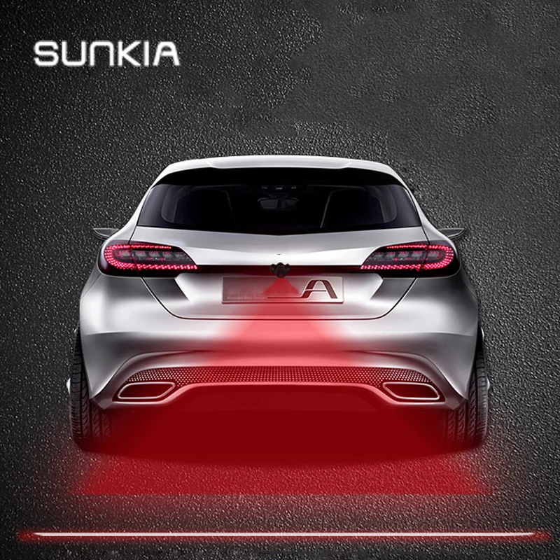 SUNKIA Противоударная задняя фара для автомобилей и мотоциклов лазерный задний