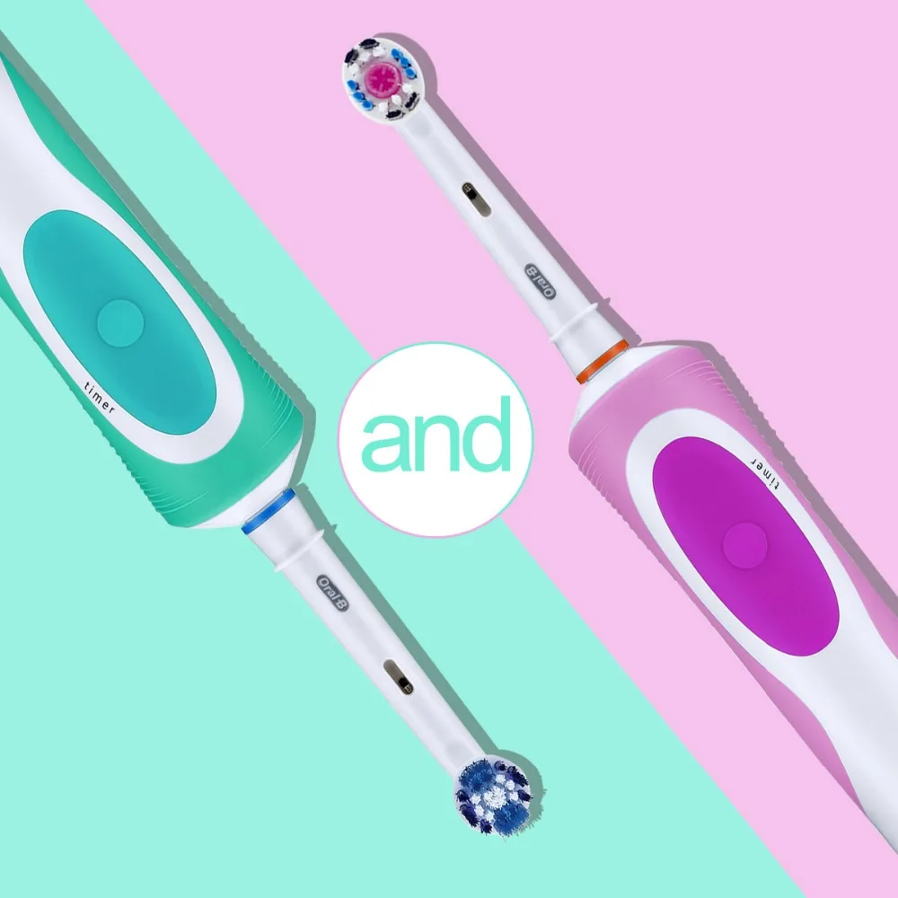 Электрическая зубная щетка Oral B перезаряжаемая Vitality для взрослых или сменные
