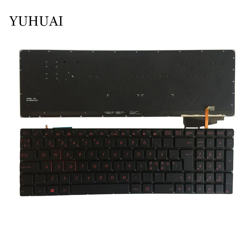 Скандинавская Клавиатура для ноутбука ASUS GL552 GL552J GL552JX GL552V GL552VL GL552VW N552VW N552VX G771JM G771JW