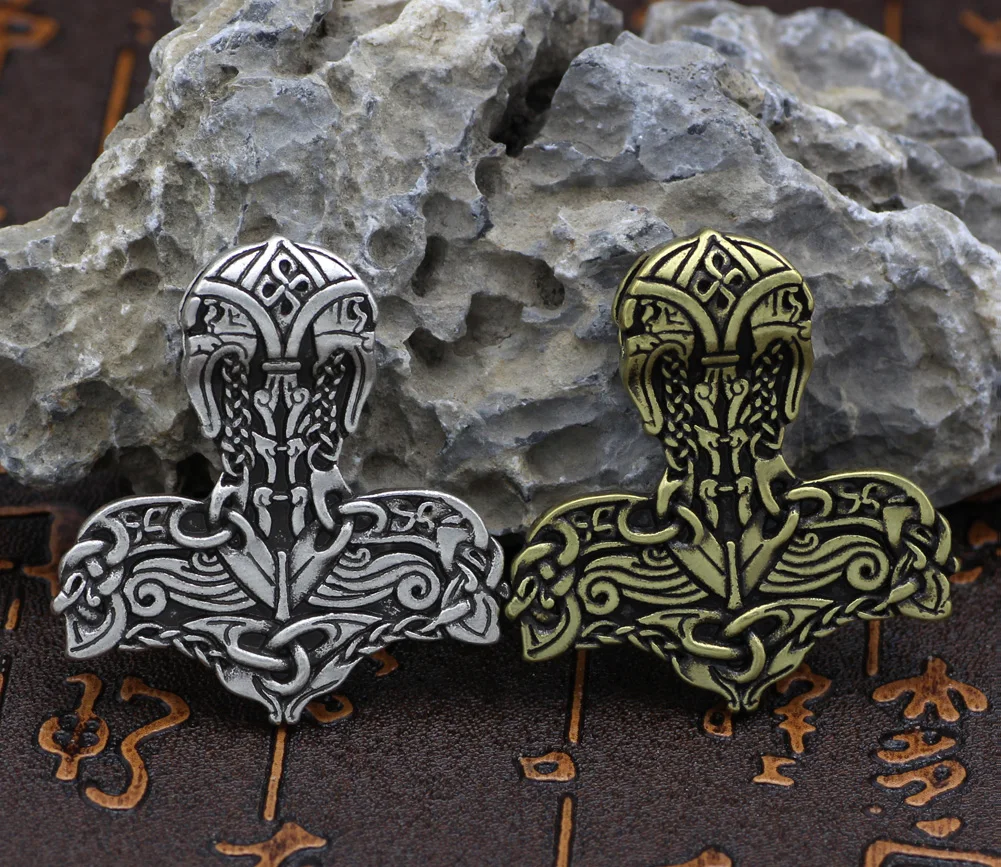 Мужское ожерелье с подвеской viking thor odin face wolf Hammer Of Молот Тора мьельнир