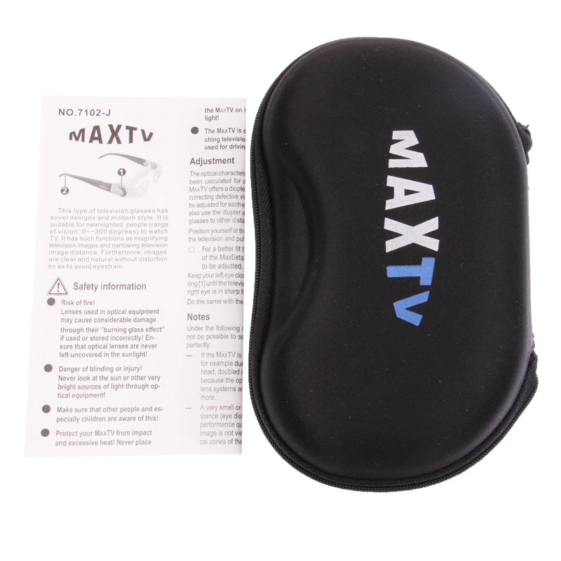 2.1X очки для увеличения ТВ людей с близорукостью (дальность обзора: от 0 до-300