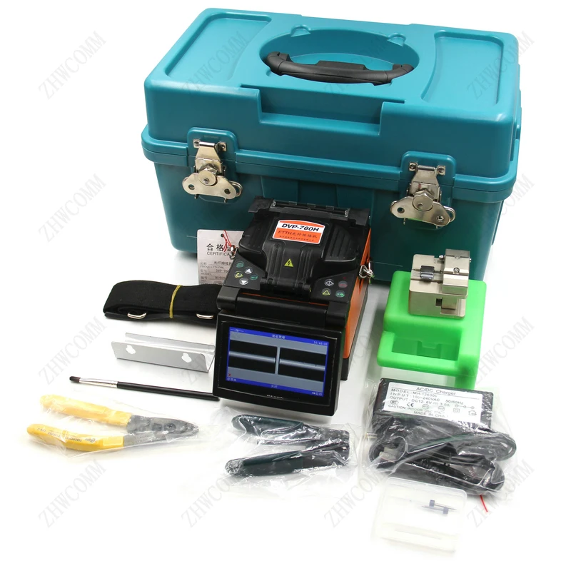 

High quality DVP-760H Optical Fiber Fusion Splicer FTTH Fiber Optic Splicing Machine English menu