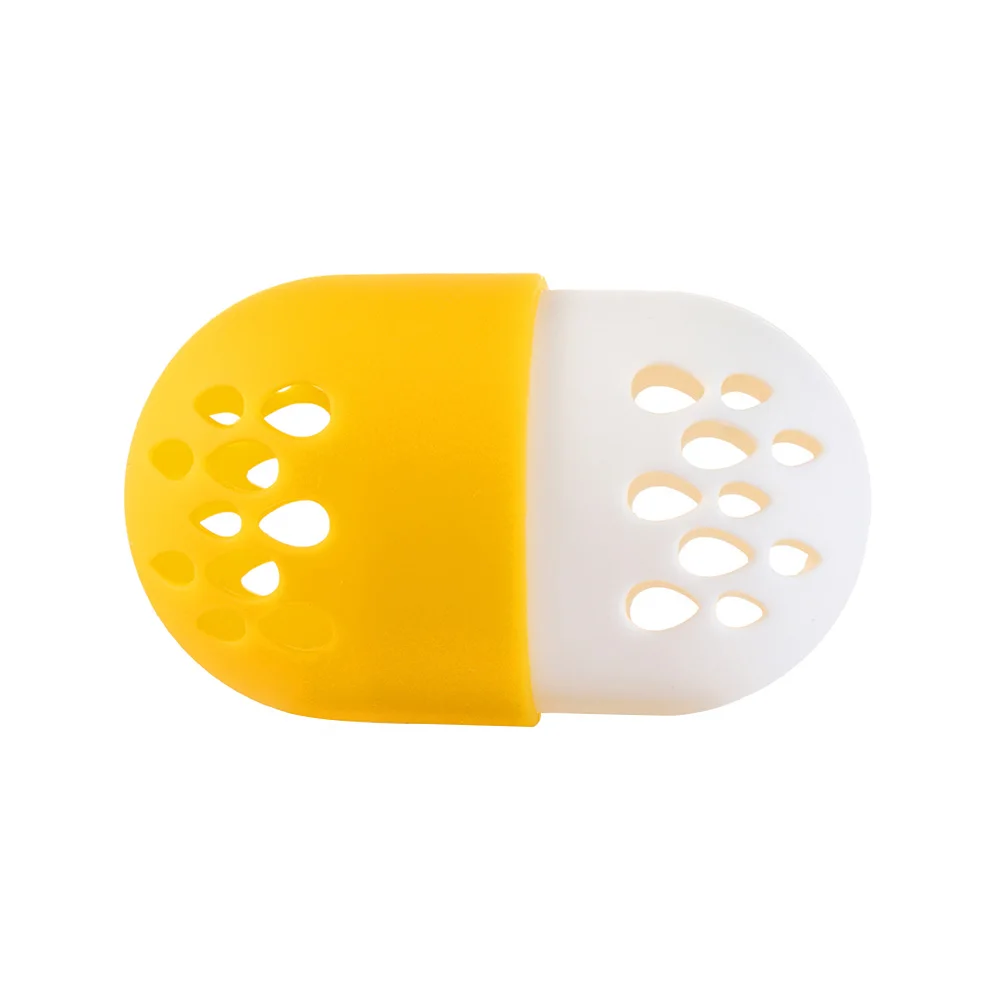 orange 1Pcs Hollow Silicone Powder Puff Drying Holder Beauty Pad Makeup Sponge Display Rack Cosmetic Blender Sponge Case Puff Holder - Цвет: orange