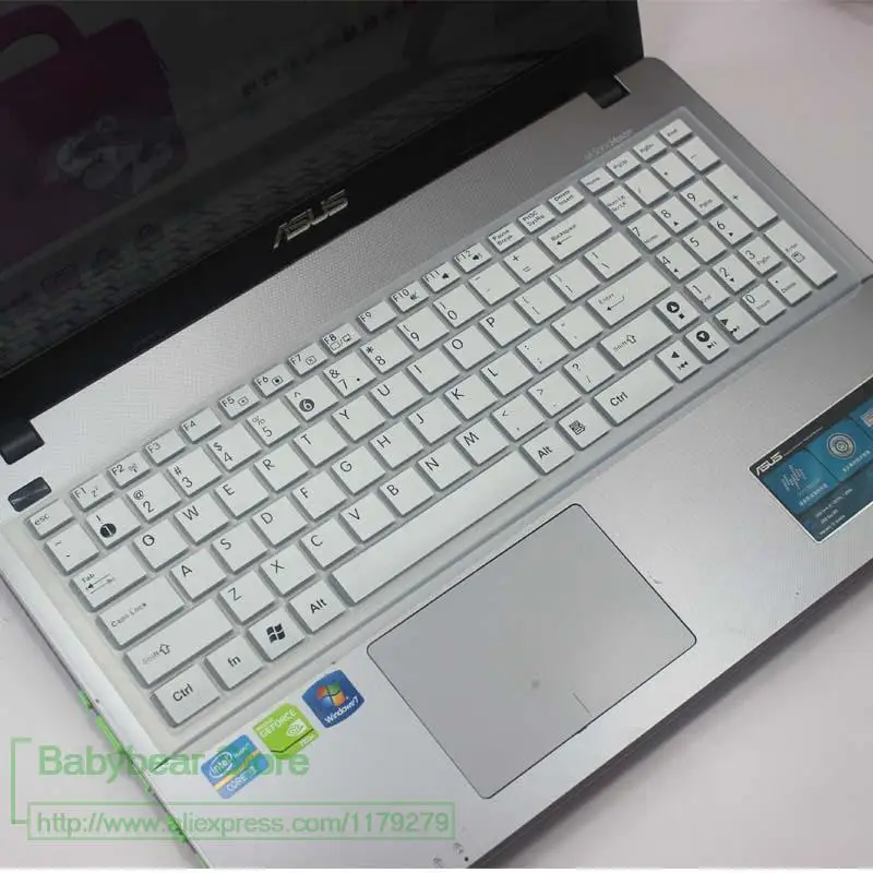 15 15,6 дюйм чехол для клавиатуры для asyus vivobook ноутбук R542UF R542UQ R542 R542U R542UR R542UN R541U R541N R541s - Цвет: white