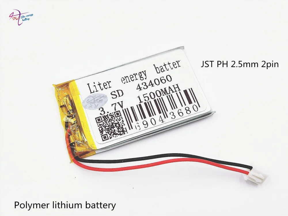 XHR-2P 2 54 1500mAh 434060 3 7 V литий-полимерная батарея 454060 интеллектуальная мебель для дома