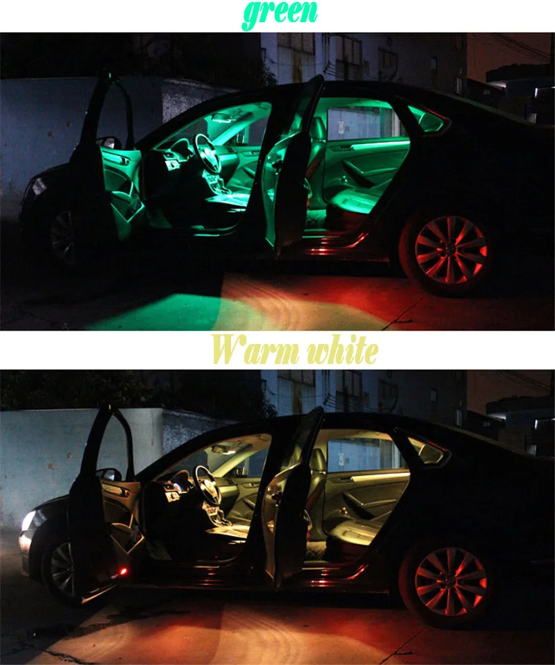 Для Toyota Corolla Avensis Yaris Rav4 Auris Hilux Prius Camry 40 2 шт. светодиодный RGB для внутреннего оформления автомобиля купольная лампа для чтения