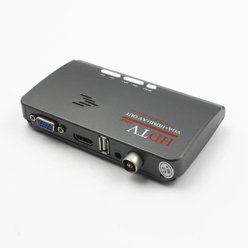 ТВ-приставка DVB-T T2-HDMI 1080P VGA AV CVBS цифровой наземный приемник конвертер с