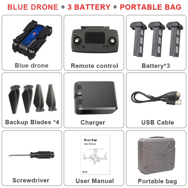 3Battery MJX Bugs 4W B4W gps бесщеточный складной Радиоуправляемый Дрон 5G Wifi FPV с камерой 2K анти-встряхивание оптического потока RC Квадрокоптер VS F11 - Цвет: 3Battery
