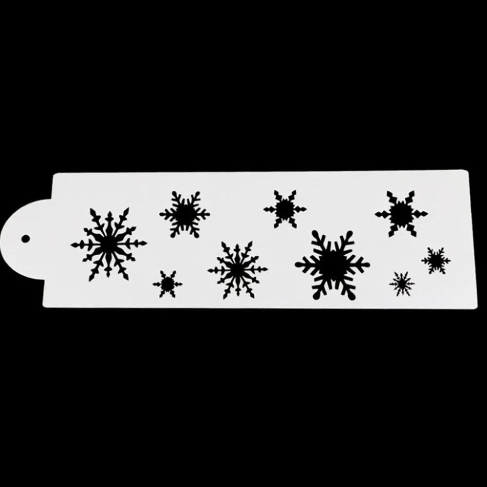 

Spray Mold Snowflake Tree Heart Stencil Embellishment Pattern DIY Cake Kitchen Baking Utensils Decorative Tool