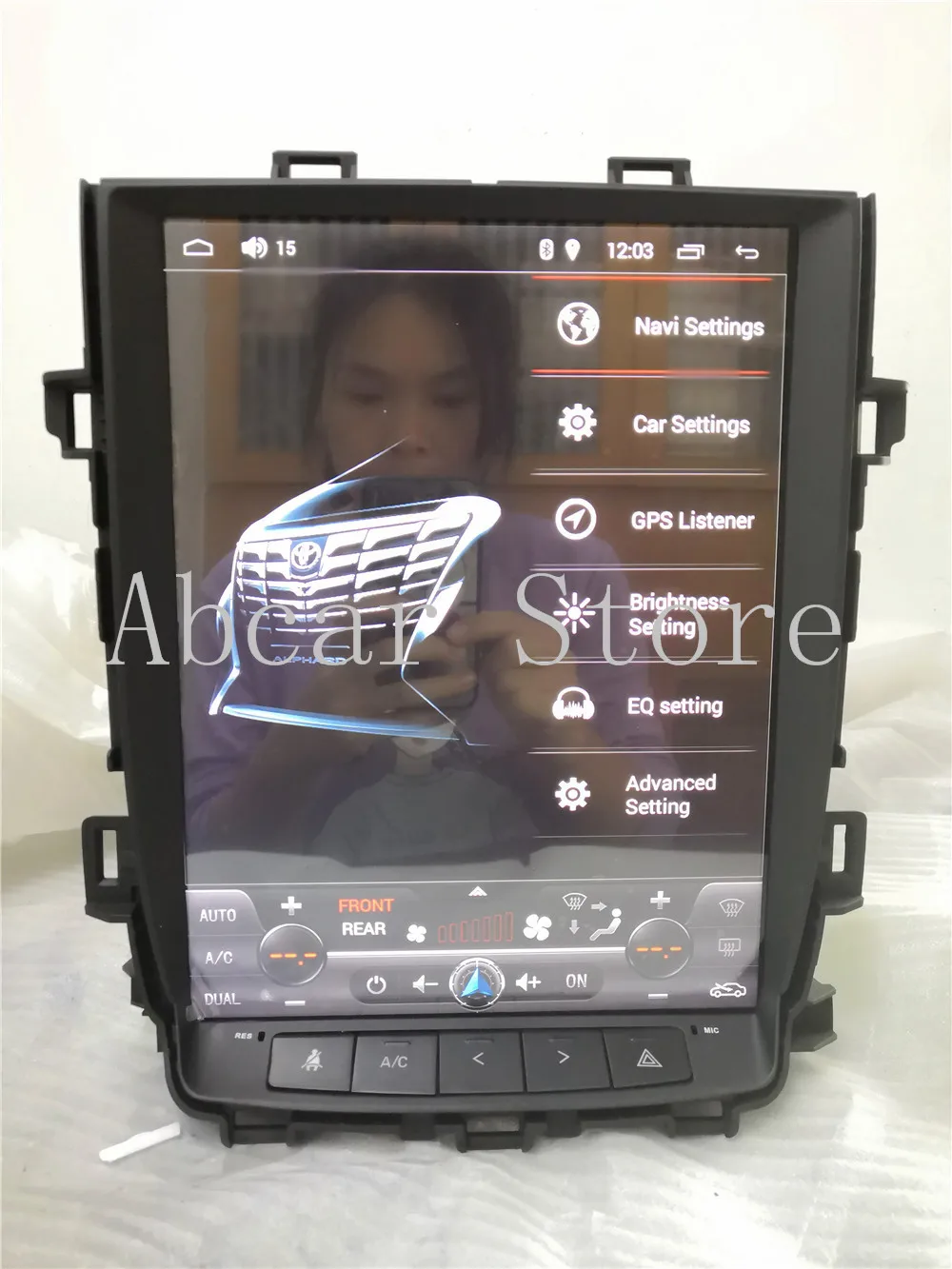 12,1 Tesla стиль Android 7,1 автомобильный dvd-плеер gps навигация для Toyota alphard Vellfire 20 серии 2007- Мультимедиа Радио ips