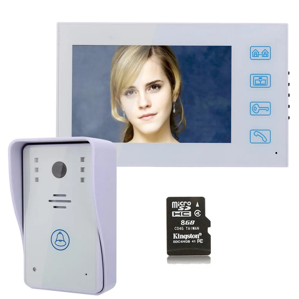 MAOTEWANG " Запись DVR видео домофон дверной звонок с 8G TF карта сенсорная кнопка дистанционного разблокирования ночного видения