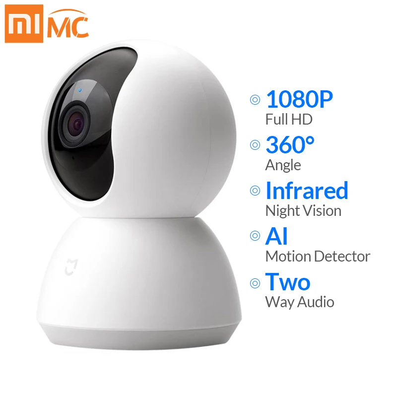 Xiaomi Mijia мини ip-камера Wifi 1080P HD инфракрасное ночное видение 360 градусов Беспроводная Wi-Fi CCTV веб-камера Умный дом камера безопасности