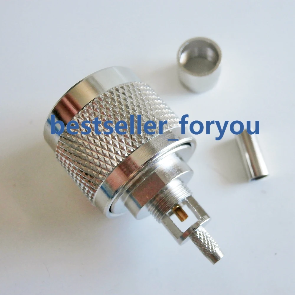 N Мужской обжимной RF Coxial разъем прямой для RG316 RG174 LMR100 коаксиальный кабель Быстрая