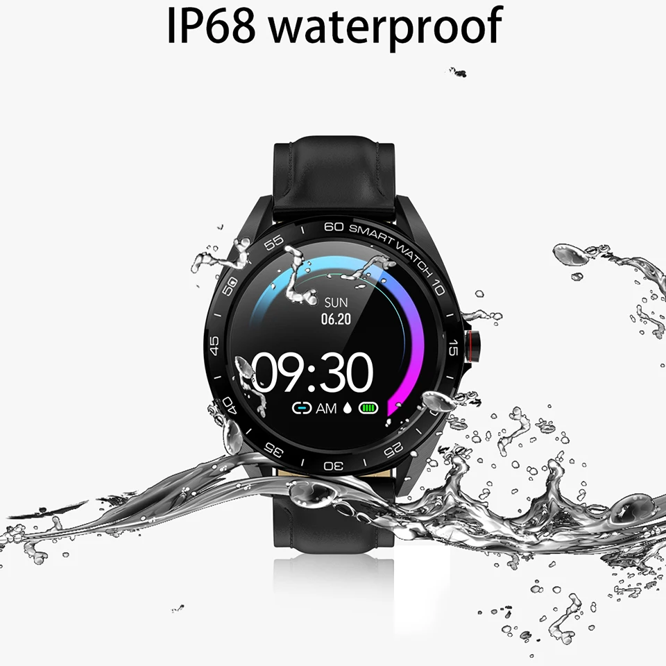 

Smartwatch P68 waterproof heart rate blood pressure fitness bracelet Calorie support remote control camera music smart wristband