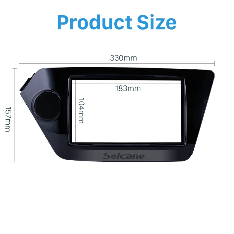 Автомагнитола Seicane UV Black 2DIN для KIA RIO OPTIMA K2 2011 2012 комплект установки обшивки рамы